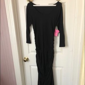 Black maxi dress